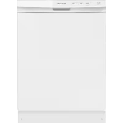 Frigidaire 24-in Front Control Built-in Dishwasher ( White ) , Triple Spray Arm , 55-Decibel Model# FFCD2413UW
