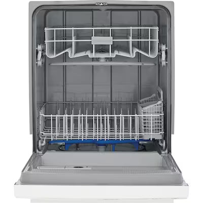 Frigidaire 24-in Front Control Built-in Dishwasher ( White ) , Triple Spray Arm , 55-Decibel Model# FFCD2413UW