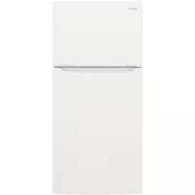 Frigidaire 18.3-cu ft Standard-Depth 30-in Wide Top-Freezer Refrigerator ( White ) Garage Ready Model# FFTR1835VW