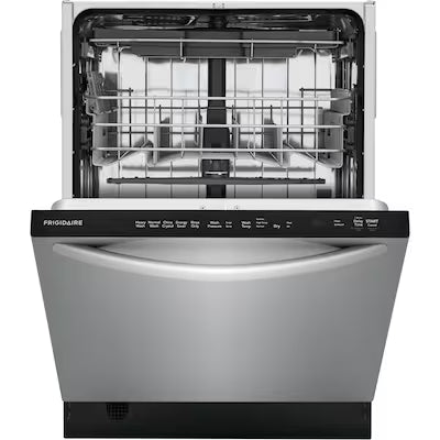 Frigidaire Stainless Steel Tub 24-in Top Control Built-in Dishwasher ( Stainless Steel ) With Third Rack, BladeSpray , 49-Decibel Model# FDSH4501AS