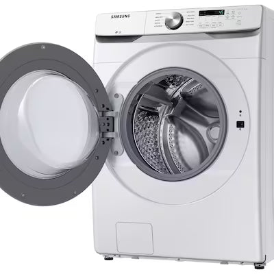 Samsung High Efficiency Stackable Large ( 4.5-cu ft ) Front-Load Washer ( White ) Model# WF45T6000AW