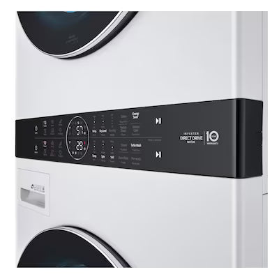LG WashTower Electric Stacked Laundry Center with 4.5-cu ft Front load Washer and 7.4-cu ft Dryer ( White ) Model# WKEX200HWA