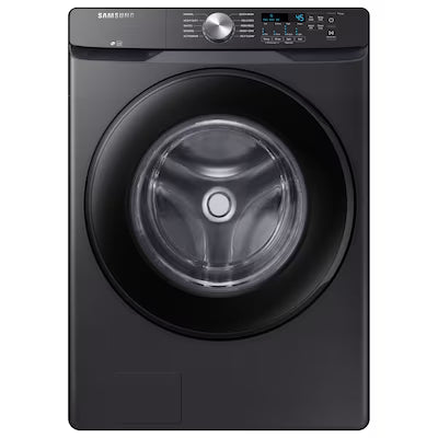 Coming Soon Samsung High Efficiency Stackable Large ( 4.5-cu ft ) Front-Load Washer ( Fingerprint Resistant Black Stainless Steel ) Model# WF45T6000AV