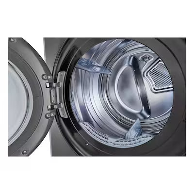 LG WashTower Electric Stacked Laundry Center with 4.5-cu ft Front load Washer and 7.4-cu ft Dryer ( Black Steel ) Model# WKEX200HBA