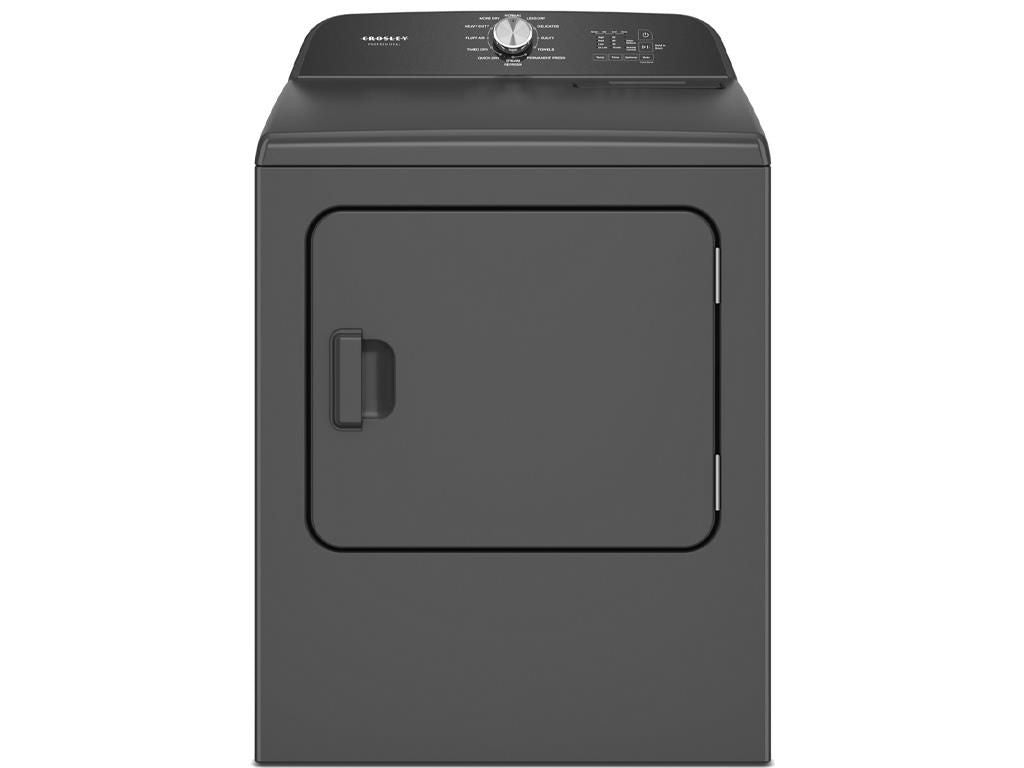 Crosley Professional 7.0 cu. ft. Gas Dryer with Steam Refresh – Volcano Black