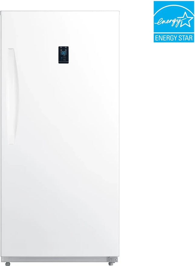New Element 14.0 cu. ft. Garage Ready Upright Convertible Freezer / Refrigerator - White, ENERGY STAR Model# EUF14CEEW N02-08