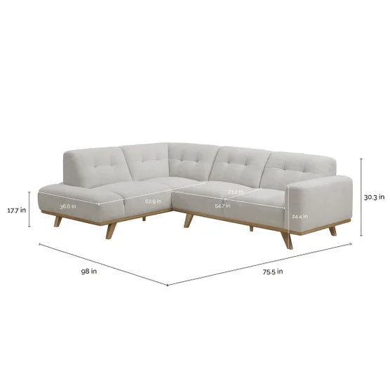 Coming Soon Aeva Fabric Sectional