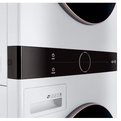 LG WashTower Electric Stacked Laundry Center with 4.5-cu ft Front load Washer and 7.4-cu ft Dryer ( White ) Model# WKE100HWA