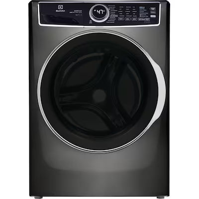 Electrolux Smartboost, Optic Whites and Pure Rinse High Efficiency Stackable Medium ( 4.5-cu ft ) Front-Load Washer with Steam Cycle ( Titanium ) Model# ELFW7637AT