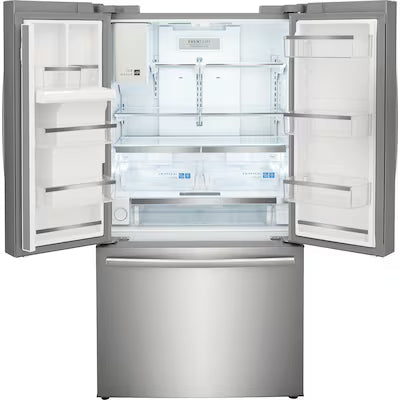 Frigidaire Gallery Counter-Depth 22.6-cu ft 3 -Door 36-in Wide French Door Refrigerator with Dual Ice Maker with Water and Ice Dispenser ( Fingerprint Resistant Stainless Steel ) ENERGY STAR Certified Model# GRFC2353AF
