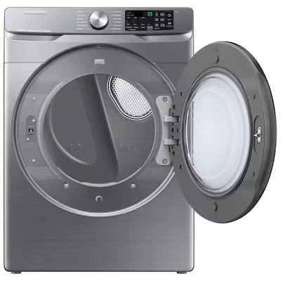 Samsung 7.5-cu ft Stackable Vented Gas Dryer with Steam Cycle ( Platinum ) Model# DVG45B6300P