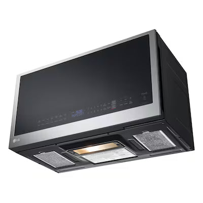 LG 2.0-cu ft Over-the-Range Microwave with Sensor Cooking ( PrintProof Stainless Steel ) Model# MVEL2033F