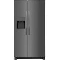 Frigidaire 25.6-cu ft Standard-Depth 36-in Wide Side-by-Side Refrigerator with Ice Maker ,Water and Ice Dispenser ( Black Stainless Steel ) ENERGY STAR Certified Model# FRSS2623AD