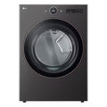 LG 7.4 cu. ft. Vented Stackable SMART Gas Dryer in Black Steel with TurboSteam and AI Sensor Dry Technology Model# DLGX6501B