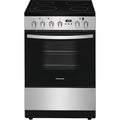 Frigidaire 24-in Glass Top 4 burners 1.9-cu ft Convection Oven Slide-In Electric Range Stainless Steel ) Model# FCFE2425AS