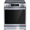 Frigidaire Gallery 30-in Glass Top 5 burners 6.2-cu ft Air Fry Convection Oven Slide-In Electric Range ( Fingerprint Resistant Stainless Steel ) Model# GCFE3060BF