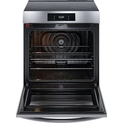Frigidaire Gallery 30-in 5 burners 6.2-cu ft , Air Fry Convection Oven Slide-In Single Induction Range ( Fingerprint Resistant Stainless Steel ) Model# GCFI3060BF