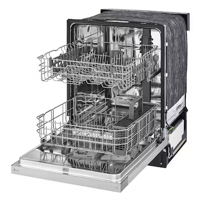 LG 24-in Front Control Built-in Dishwasher ( Stainless Steel Look ) , NeveRust Stainless Steel Tub and AutoLeak Detection , 52-Decibel Model# LDFC2423V