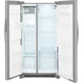 Frigidaire 25.6-cu ft Standard-Depth 36-in Wide Side-by-Side Refrigerator with Ice Maker ,Water and Ice Dispenser ( Stainless steel ) ENERGY STAR Certified Model# FRSS2623AS