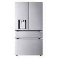 LG Standard-Depth 28.6-cu ft 4 -Door 36-in Wide Smart Compatible French Door Refrigerator with Dual Ice Maker with Water and Ice Dispenser ( PrintProof Stainless Steel ) ENERGY STAR Certified Model# LF29S8330S