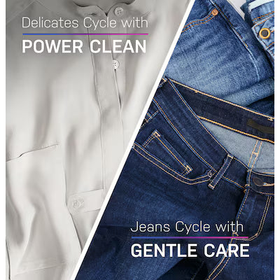 GE Profile 5.4 cu. ft. Capacity Washer with Smarter Wash Technology and FlexDispense Model# PTW700BPTDG A12-46