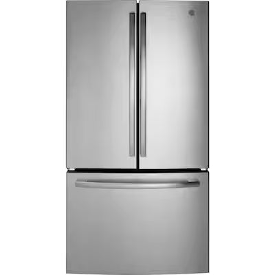 GE Standard-Depth 27-cu ft 3 -Door 36-in Wide with Ice Maker ( Fingerprint-resistant Stainless Steel ) ENERGY STAR Certified Model# GNE27JYMFS A12-59