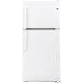 GE  21.9-cu ft Standard-Depth 33-in Wide Top-Freezer Refrigerator ( White ) Garage Ready Model# GTE22JTNRWW