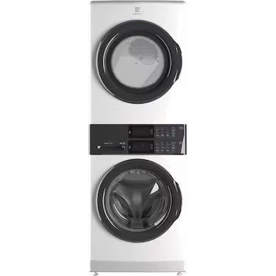 Electrolux LuxCare Wash Electric Stacked Laundry Center with 4.4-cu ft Front load Washer and 8-cu ft Dryer ( White ) Model# ELTE7300AW