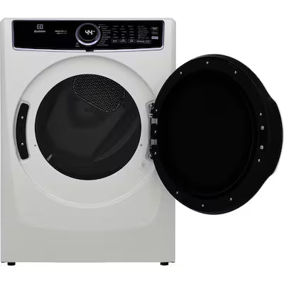 Electrolux 8-cu ft Stackable Vented Gas Dryer with Steam Cycle ( White ) Model# ELFG7626BW