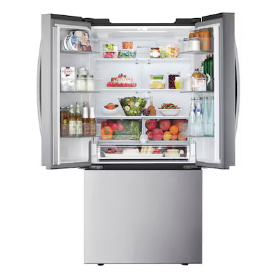 LG Counter-Depth 20.8-cu ft 3 -Door 33-in Wide French Door with Ice Maker ( PrintProof Stainless Steel ) ENERGY STAR Certified Model# LF21G6200S A13-40
