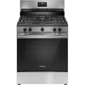 Frigidaire 30-in 5 burners 5.1-cu ft Freestanding Natural Gas Range ( Stainless Steel ) Model# FCRG3052BS