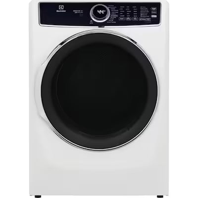 Electrolux 8-cu ft Stackable Vented Gas Dryer with Steam Cycle ( White ) Model# ELFG7626BW