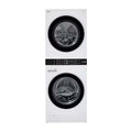 LG WashTower Electric Stacked Laundry Center with 4.5-cu ft Front load Washer and 7.4-cu ft Dryer ( White ) Model# WKE100HWA