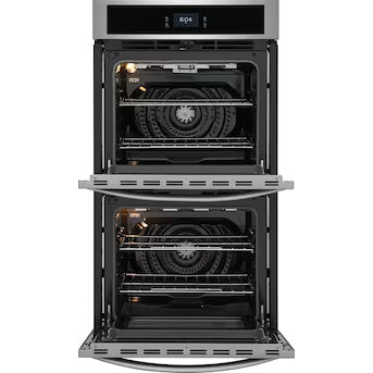 Frigidaire 27 inch Double Electric Wall Oven with Self-cleaning ( Stainless Steel ) Model# FCWD2727AS