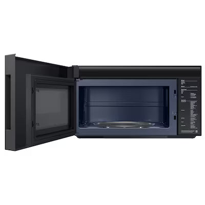 Samsung Bespoke 2.1-cu ft Over-the-Range Microwave with Sensor Cooking ( White Glass ) Model# ME21DB670012