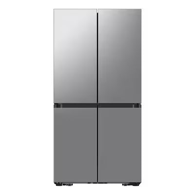 Samsung Bespoke Counter-Depth Beverage Center 23-cu ft 4 -Door 36-in Wide with Dual Ice Maker and Door within Door ( Fingerprint Resistant Stainless Steel ) ENERGY STAR Certified Model# RF23DB9600QL
