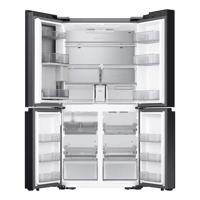 Samsung Bespoke Counter-Depth Beverage Center 23-cu ft 4 -Door 36-in Wide with Dual Ice Maker and Door within Door ( Fingerprint Resistant Stainless Steel ) ENERGY STAR Certified Model# RF23DB9600QL