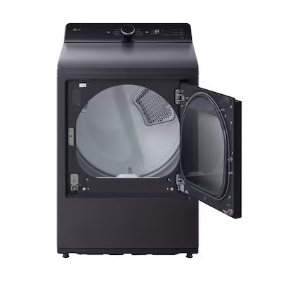 LG 7.3-cu ft Vented Electric Dryer ( Matte Black ) Model# DLE8480LE