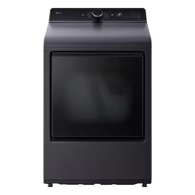LG 7.3-cu ft Vented Electric Dryer ( Matte Black ) Model# DLE8480LE