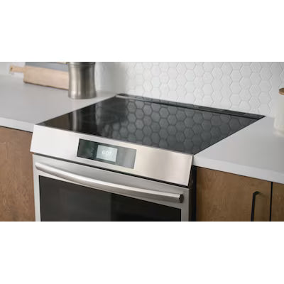 Frigidaire Gallery 30-in 5 burners 6.2-cu ft , Air Fry Convection Oven Slide-In Single Induction Range ( Fingerprint Resistant Stainless Steel ) Model# GCFI3060BF