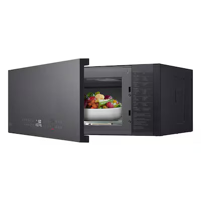 LG 1.3-cu ft Low Profile Over-the-Range Microwave with Sensor Cooking ( Printproof Stainless Steel ) Model# MVEF1337F