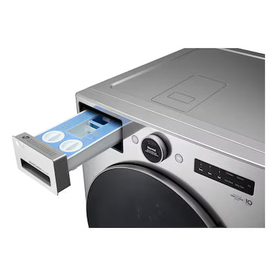 LG 5.0-cu ft Ventless All-In-One Washer Dryer Combo with Steam Cycle ( Graphite Steel ) Model# WM6998HVA