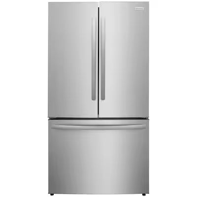 Frigidaire Standard-Depth 28.8-cu ft 3 -Door 36-in Wide French Door Refrigerator with Ice Maker with Water Dispenser ( Smudge-Proof Stainless Steel ) ENERGY STAR Certified Model# FRFN2813AF