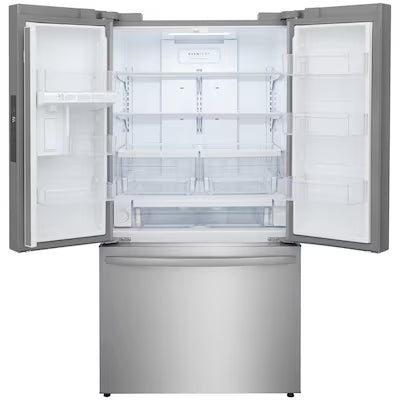 Frigidaire Standard-Depth 28.8-cu ft 3 -Door 36-in Wide French Door with Ice Maker ( Smudge-Proof Stainless Steel ) ENERGY STAR Certified Model# FRFN2813AF