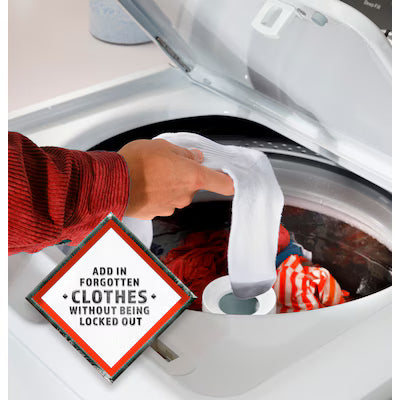 New Hotpoint® 4.0 cu. ft. Capacity Washer with Stainless Steel Basket,Cold Plus and Water Level Control Model# HTW265ASWWW N02-20