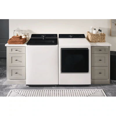 LG 7.3-cu ft Vented Gas Dryer ( Alpine White ) Model# DLG8401WE