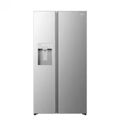Hisense Ultra Capacity 29.1-cu ft Standard-Depth 36-in Wide Side-by-Side Refrigerator with Ice Maker ,Water and Ice Dispenser ( Fingerprint resistant stainless steel ) Model# HRS290P5FSE A13-39