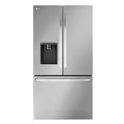 LG Counter-Depth MAX 25.5-cu ft 3 -Door 36-in Wide with Dual Ice Maker ( PrintProof Stainless Steel ) ENERGY STAR Certified Model# LRFXC2606S