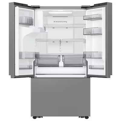 Samsung Standard-Depth Mega Capacity 31-cu ft 3 -Door 36-in Wide with Ice Maker ( Fingerprint Resistant Stainless Steel ) ENERGY STAR Certified Model# RF32CG5B10SR