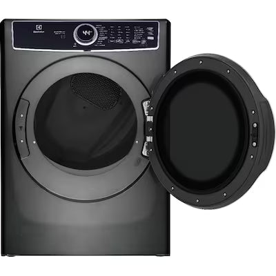 Electrolux Predictive Dry and Instant Refresh 8-cu ft Stackable Vented Gas Dryer with Steam Cycle ( Titanium ) Model# ELFG7637AT